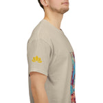 Unisex Heavy Cotton Tee - Poly Art - Apple's Tree Flower (Variant 3)
