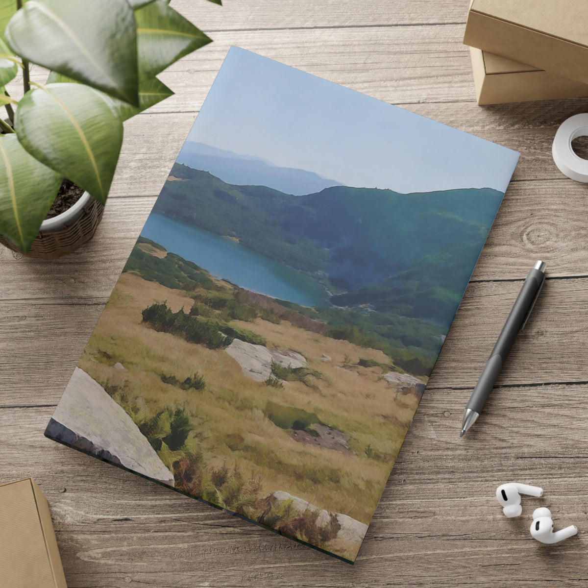 Hardcover Notebook with Puffy Covers - Lakes of Rila, Bulgaria (Variant 3)
