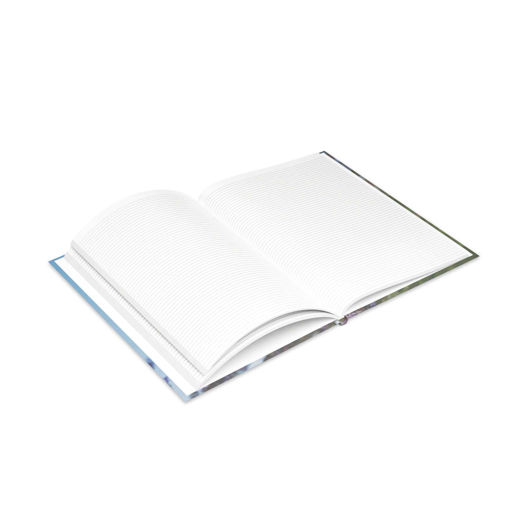 Hardcover Notebook with Puffy Covers - Flower of Lavender with Bombus Insect (Variant 1)