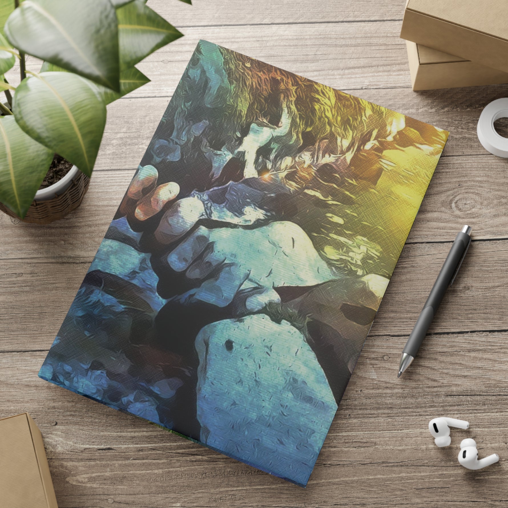 Hardcover Notebook with Puffy Covers - Stone Balance (Variant 2)