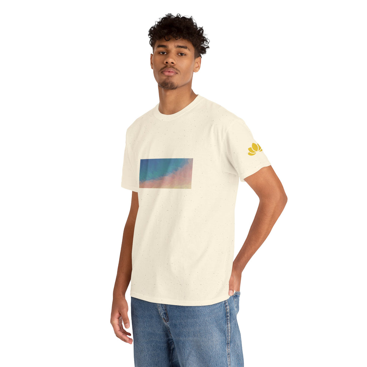 Unisex Heavy Cotton Tee - Poly Art - Sunset Sky (Variant 2)