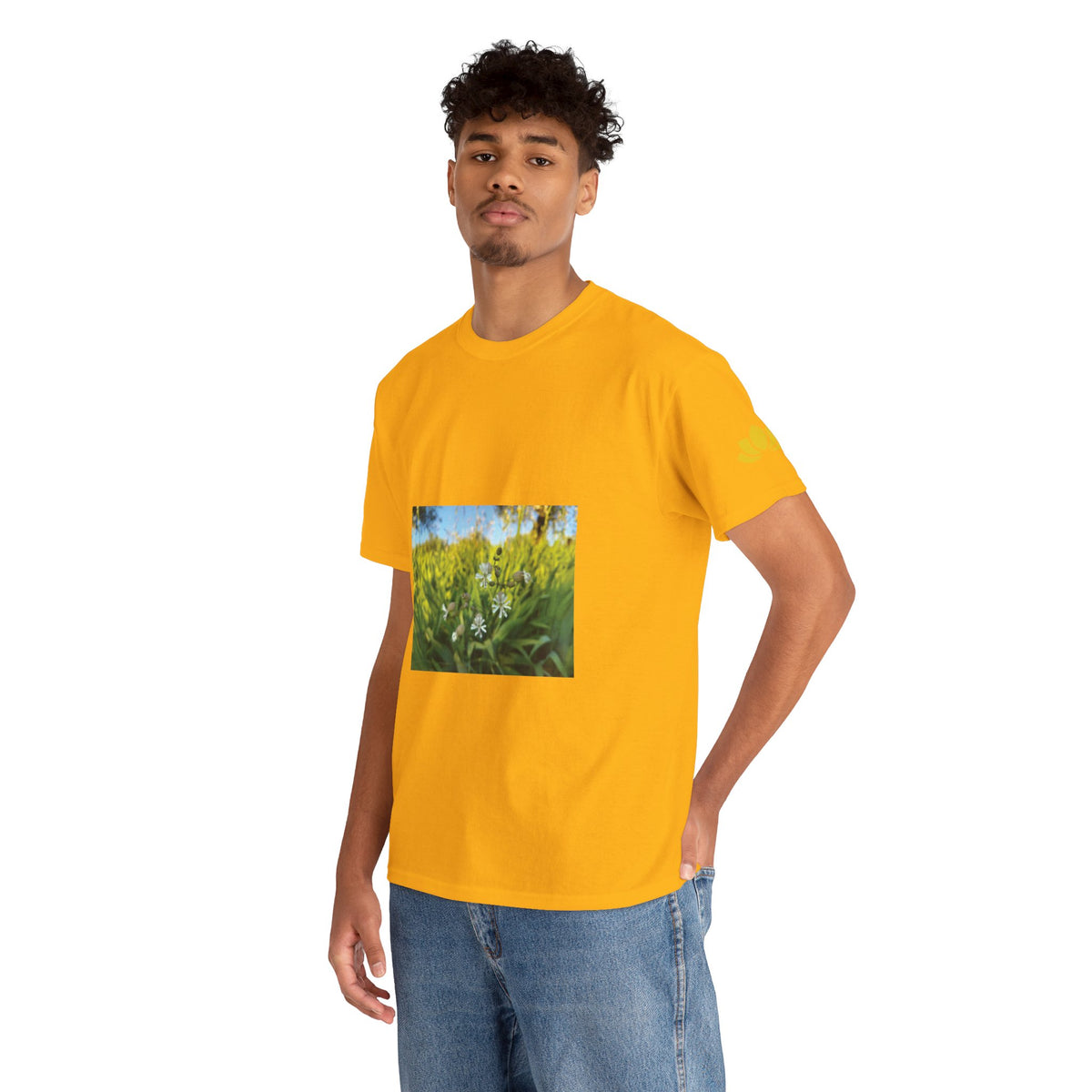 Unisex Heavy Cotton Tee - Flower of Silene Vulgaris