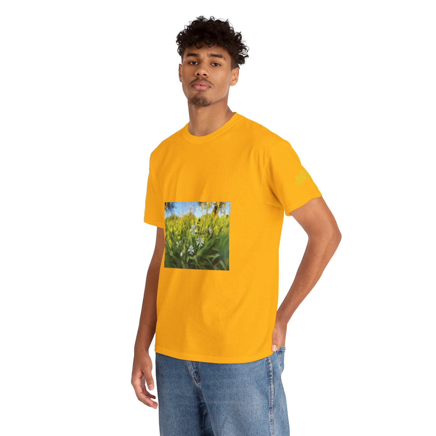 Unisex Heavy Cotton Tee - Flower of Silene Vulgaris