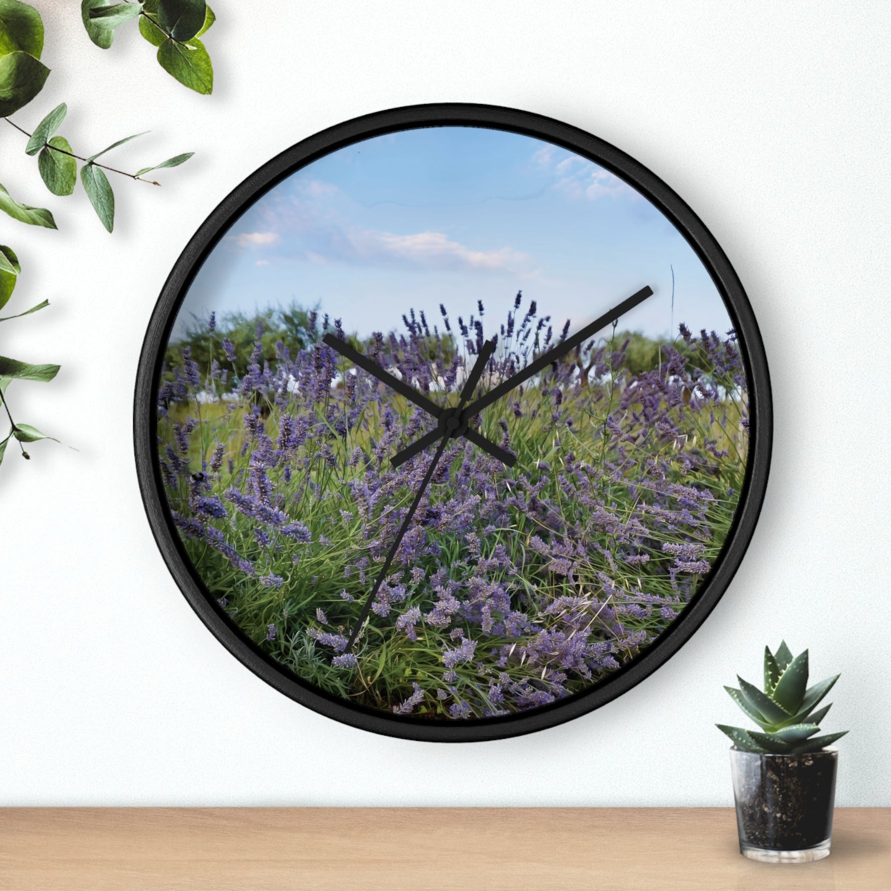 Wall Clock - Flower of Lavender (Variant 1)