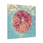 Stretched Matte Canvas - Poly Art - Flower of Dahlia (Variant 1)