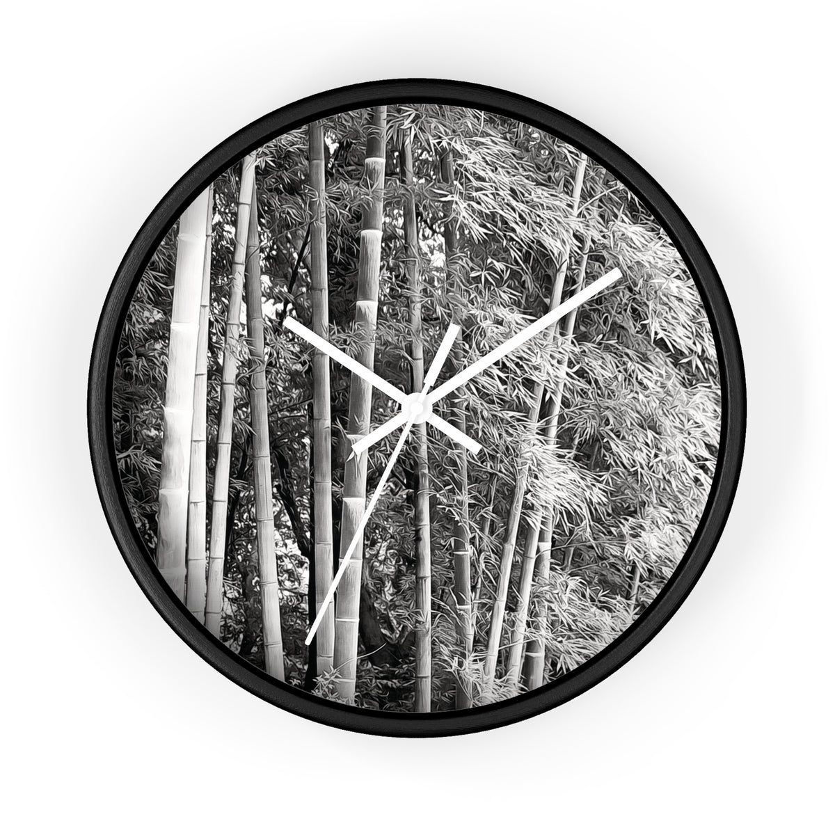 Wall Clock - Bamboo (B&W Variant)