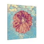 Stretched Matte Canvas - Poly Art - Flower of Dahlia (Variant 1)