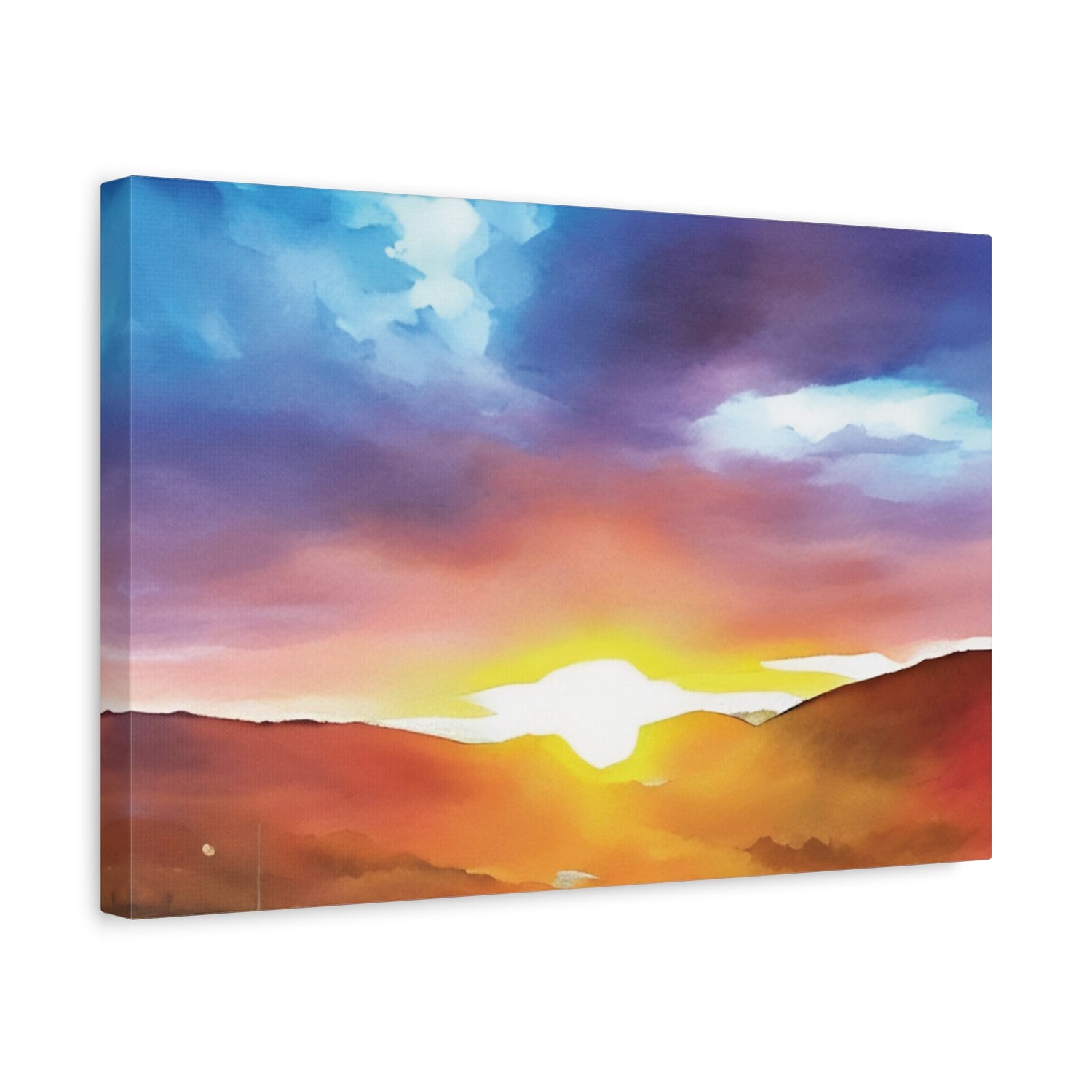 Stretched Matte Canvas - Sunset Sky (Variant 3)