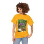 Unisex Heavy Cotton Tee - Flower of Rose, Small Bouquet