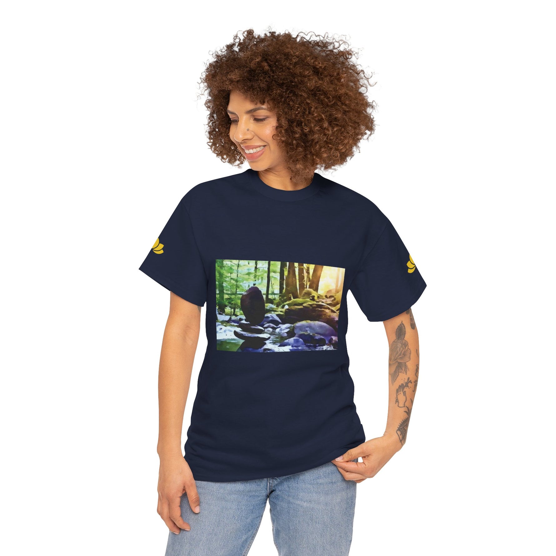 Unisex Heavy Cotton Tee - Stone Balance (Variant 2)