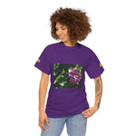 Unisex Heavy Cotton Tee - Flower of Ortensia/Hydrangea Macrophylla