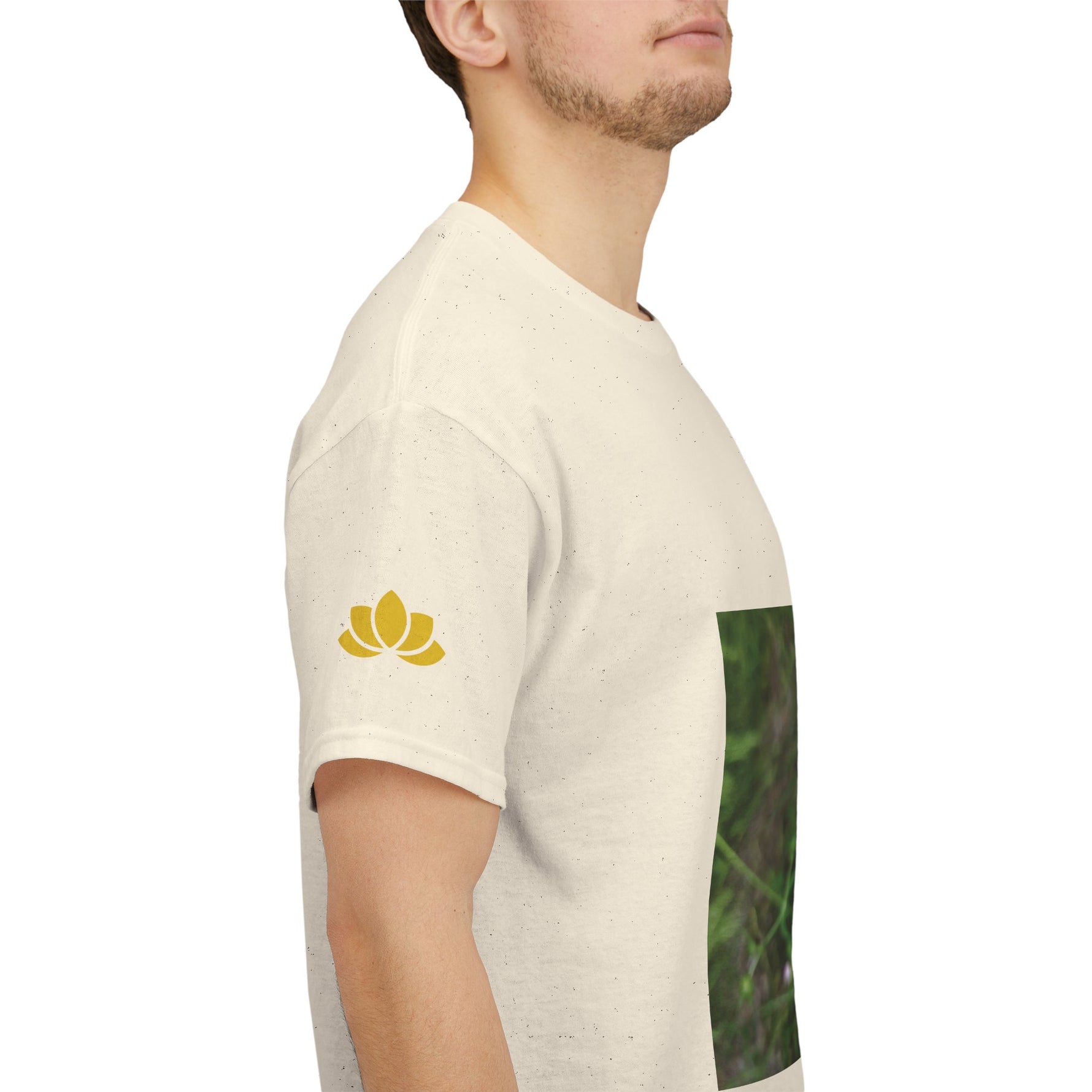 Unisex Heavy Cotton Tee - Flower of Knautia Integrifolia (Ambretta Annuale)