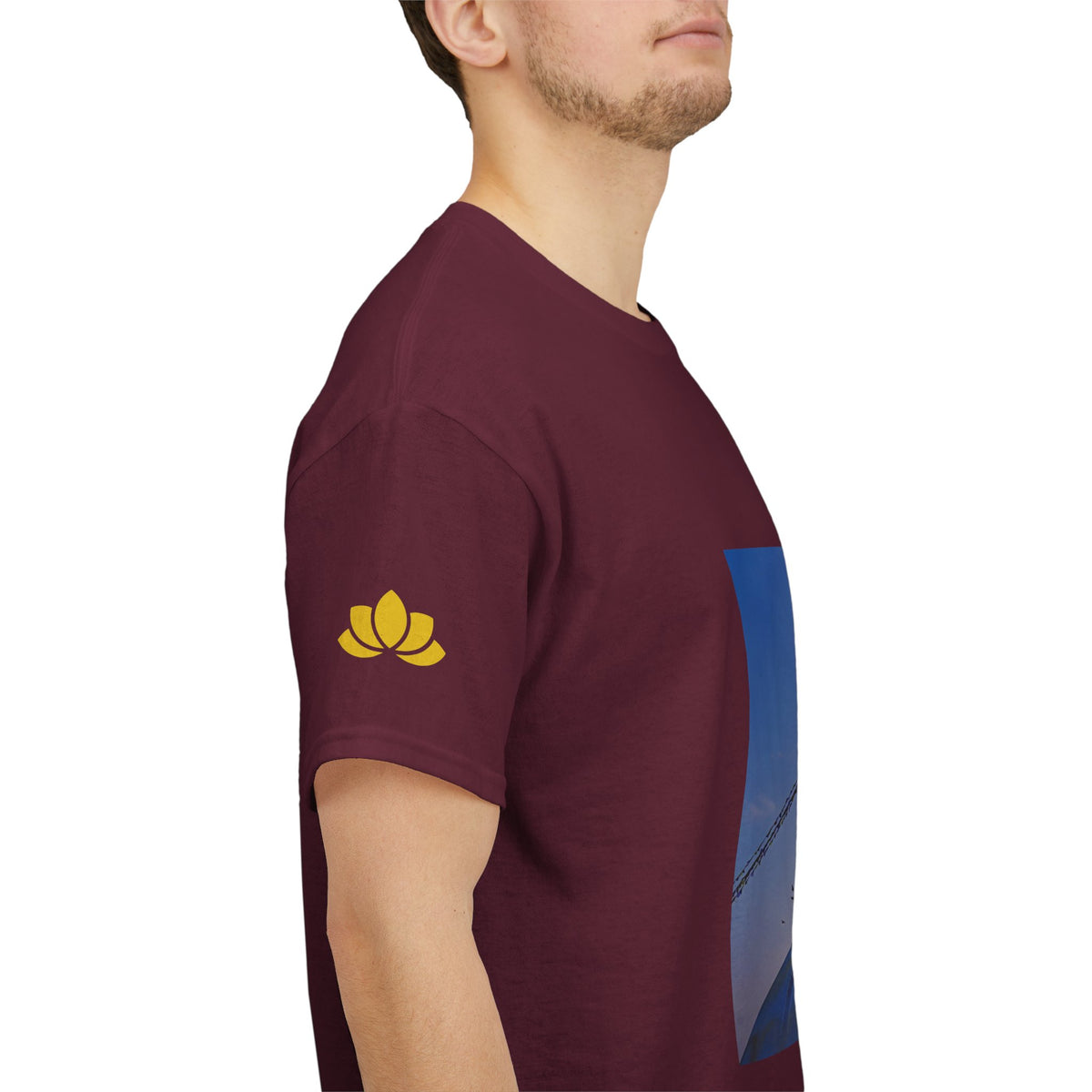 Unisex Heavy Cotton Tee - Nepal, Buddha's Eyes (Variant 6)