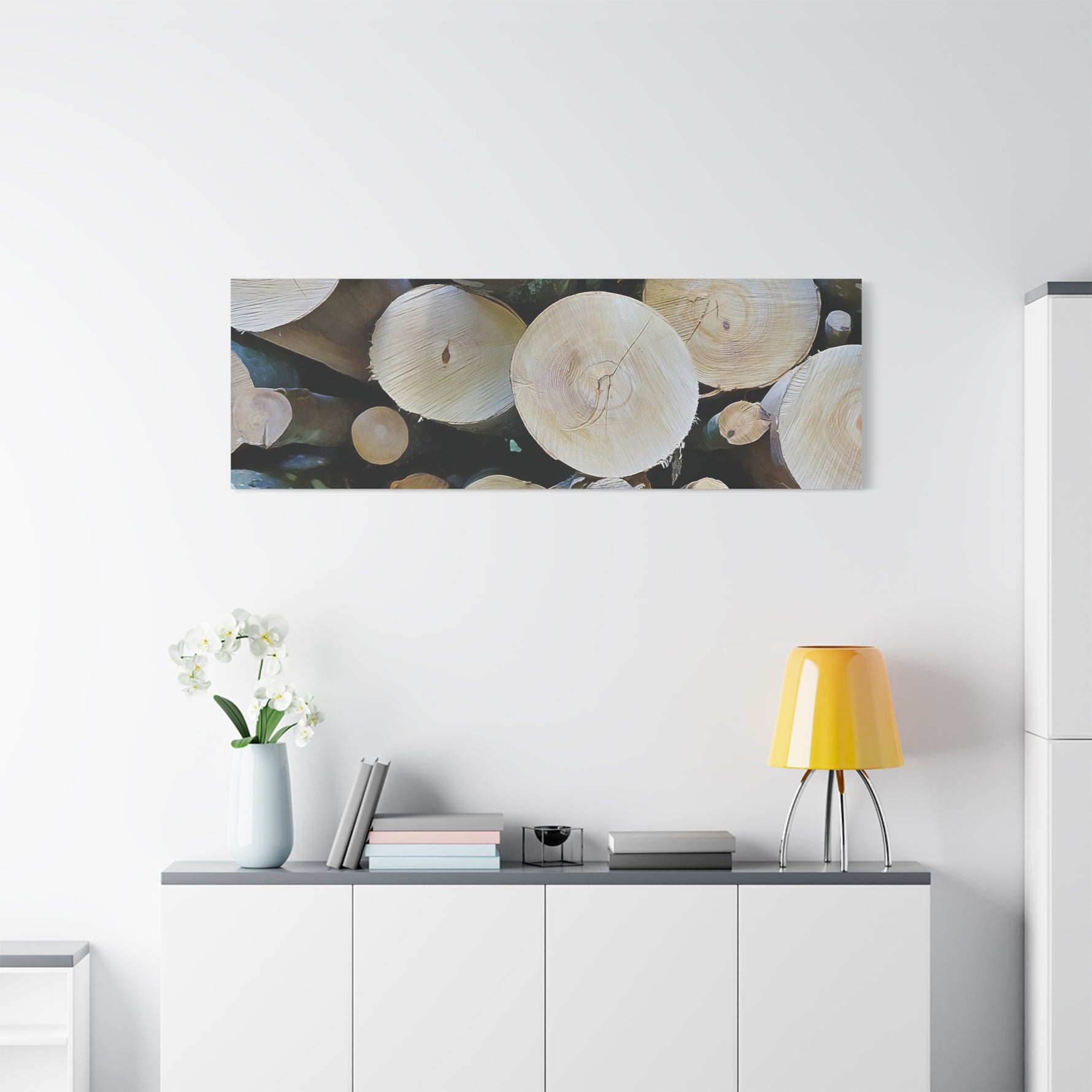 Stretched Matte Canvas - Wooden Trunks (Variant 1)
