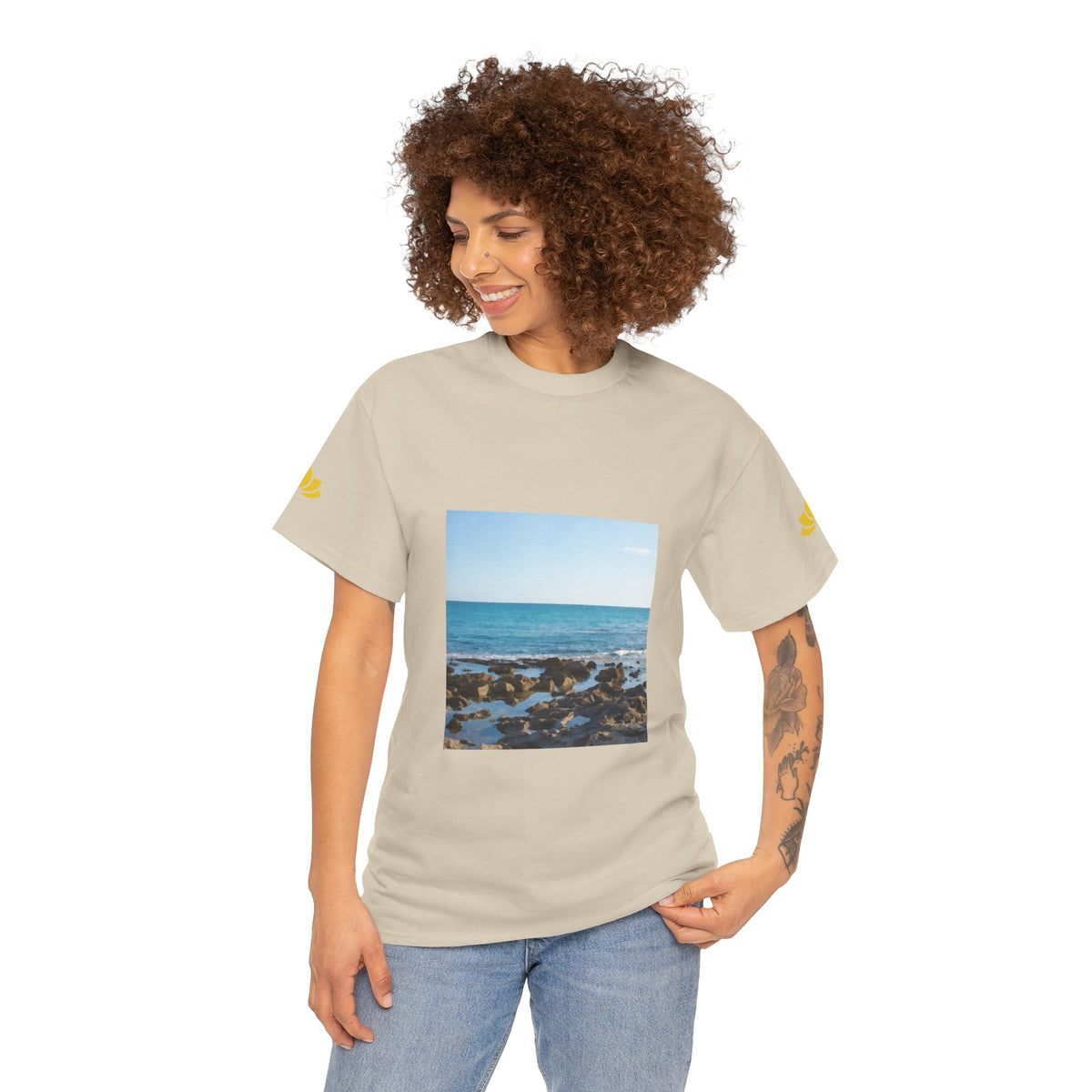Unisex Heavy Cotton Tee - Sea (Variant 6)