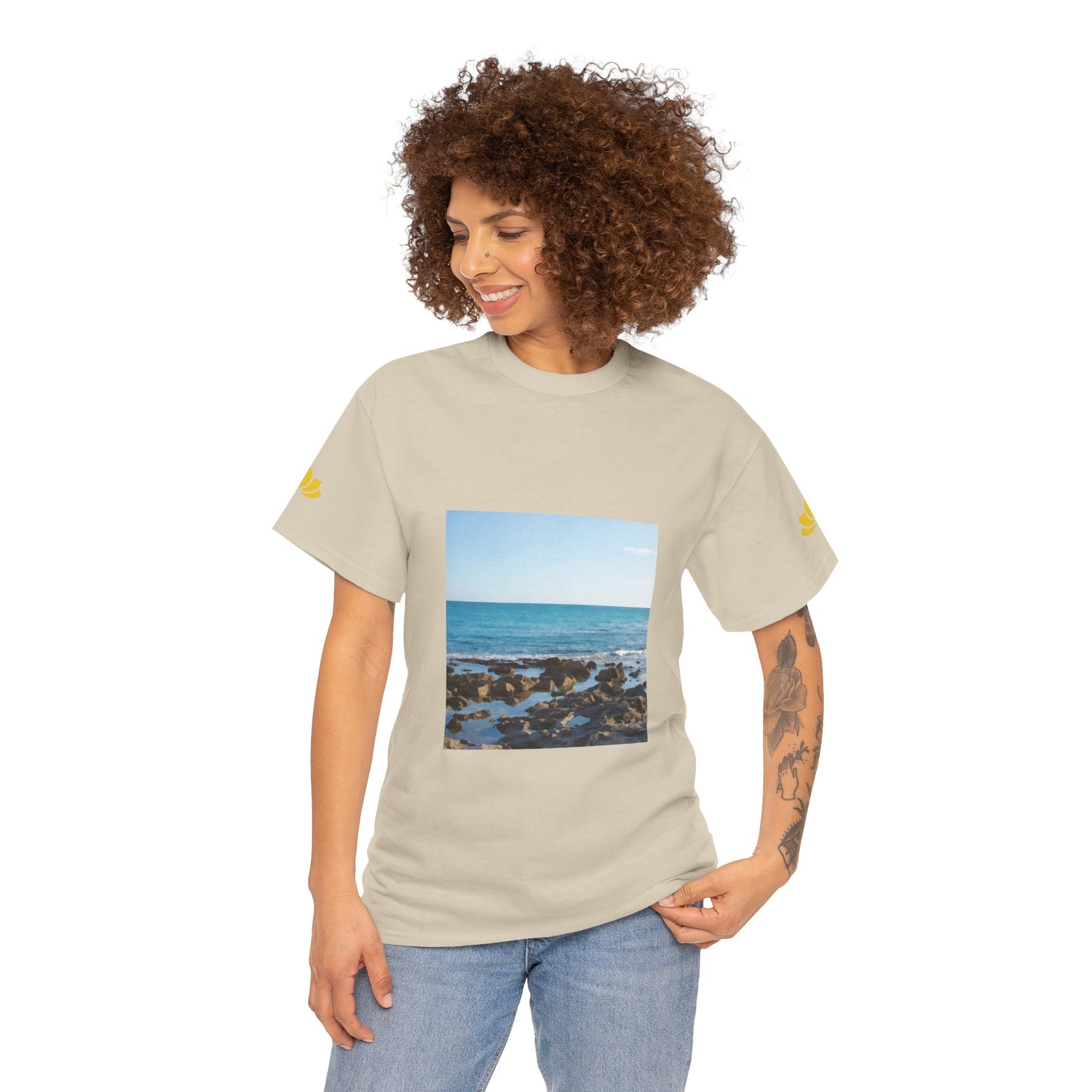 Unisex Heavy Cotton Tee - Sea (Variant 6)