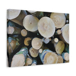 Stretched Matte Canvas - Wooden Trunks (Variant 1)