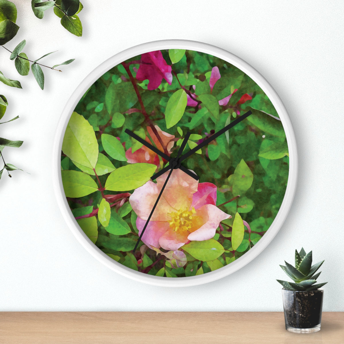 Wall Clock - Flower of Rose
