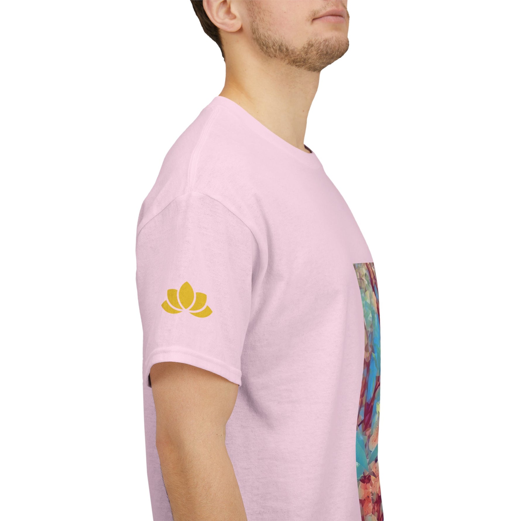 Unisex Heavy Cotton Tee - Poly Art - Apple's Tree Flower (Variant 3)