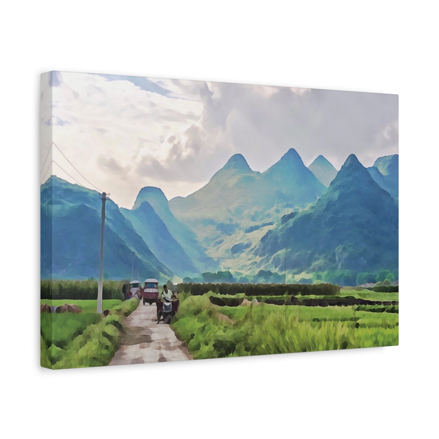 Stretched Matte Canvas - China's Guilin Hills