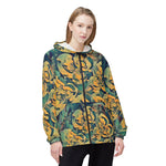 Windbreaker Jacket - Poly Art - Flower of Euphorbia Helioscopia