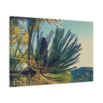 Stretched Matte Canvas - Poly Art - Fir Pinecone
