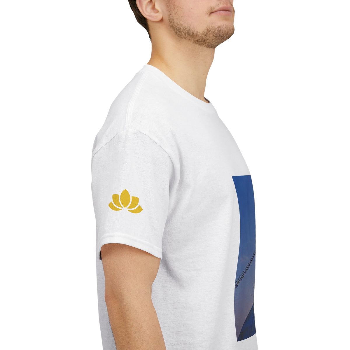 Unisex Heavy Cotton Tee - Nepal, Buddha's Eyes (Variant 6)