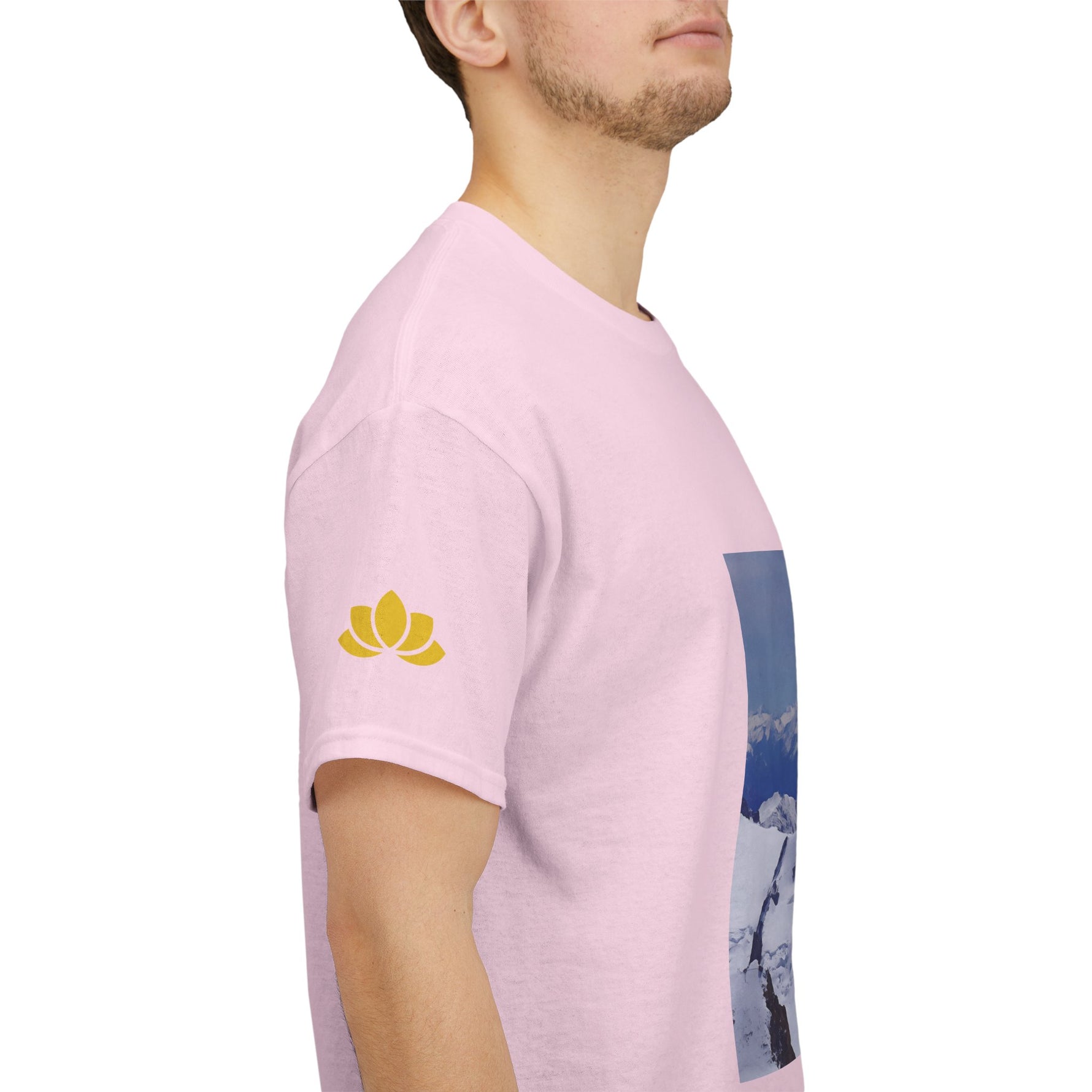 Unisex Heavy Cotton Tee - View from Mont Blanc