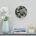 Acrylic Wall Clock - Poly Art - Wooden Trunks (Variant 5)