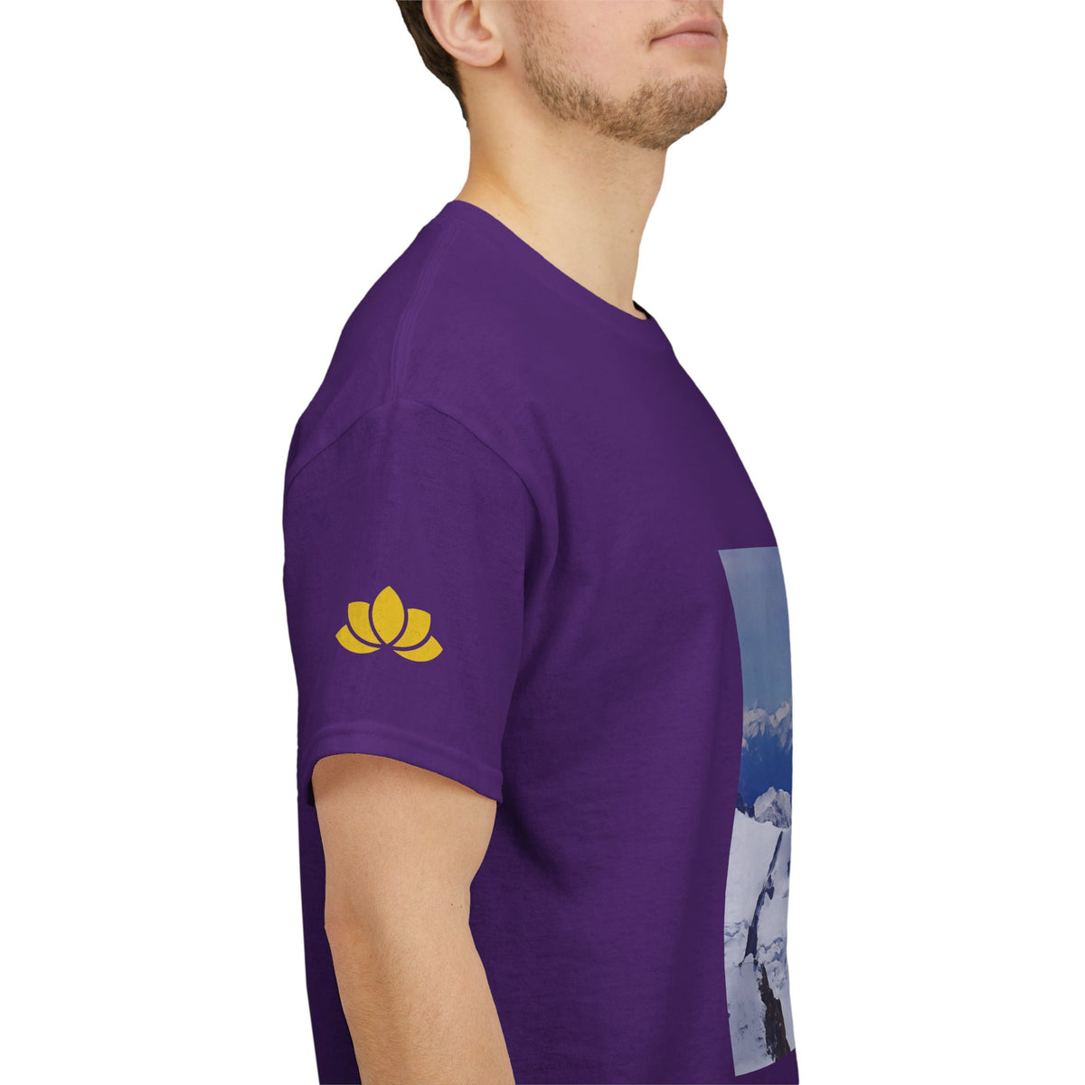 Unisex Heavy Cotton Tee - View from Mont Blanc