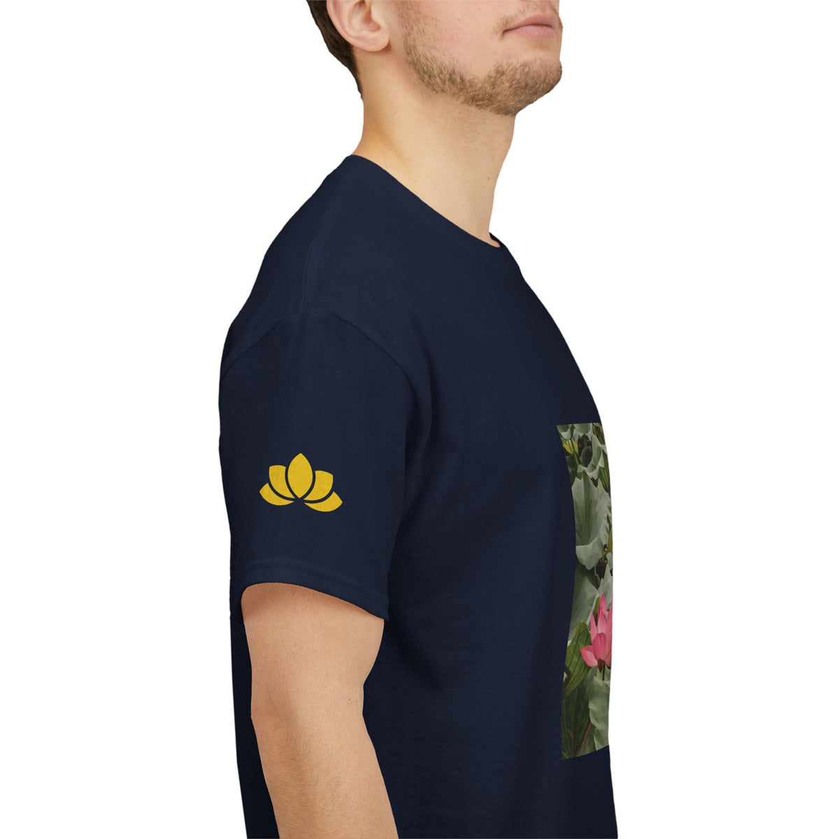 Unisex Heavy Cotton Tee - Poly Art - Flower of Lotus (Variant 3)
