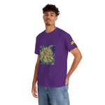 Unisex Heavy Cotton Tee - Poly Art - Flower of Euphorbia Helioscopia