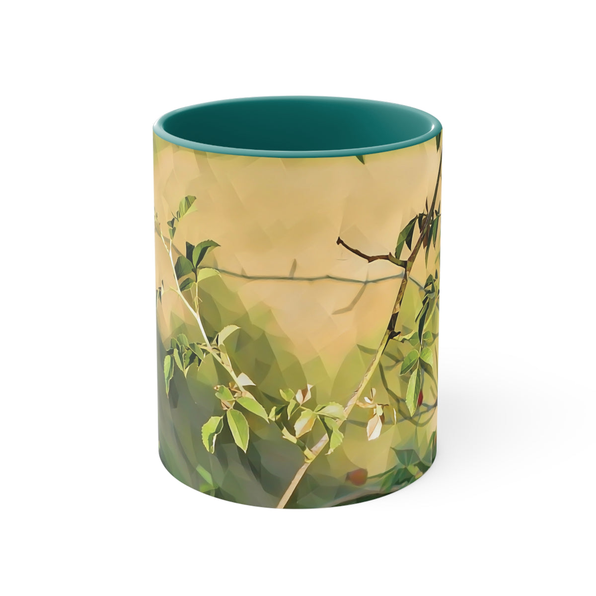 Mug 11oz - Poly Art - Rosehip plant (Variant 1)
