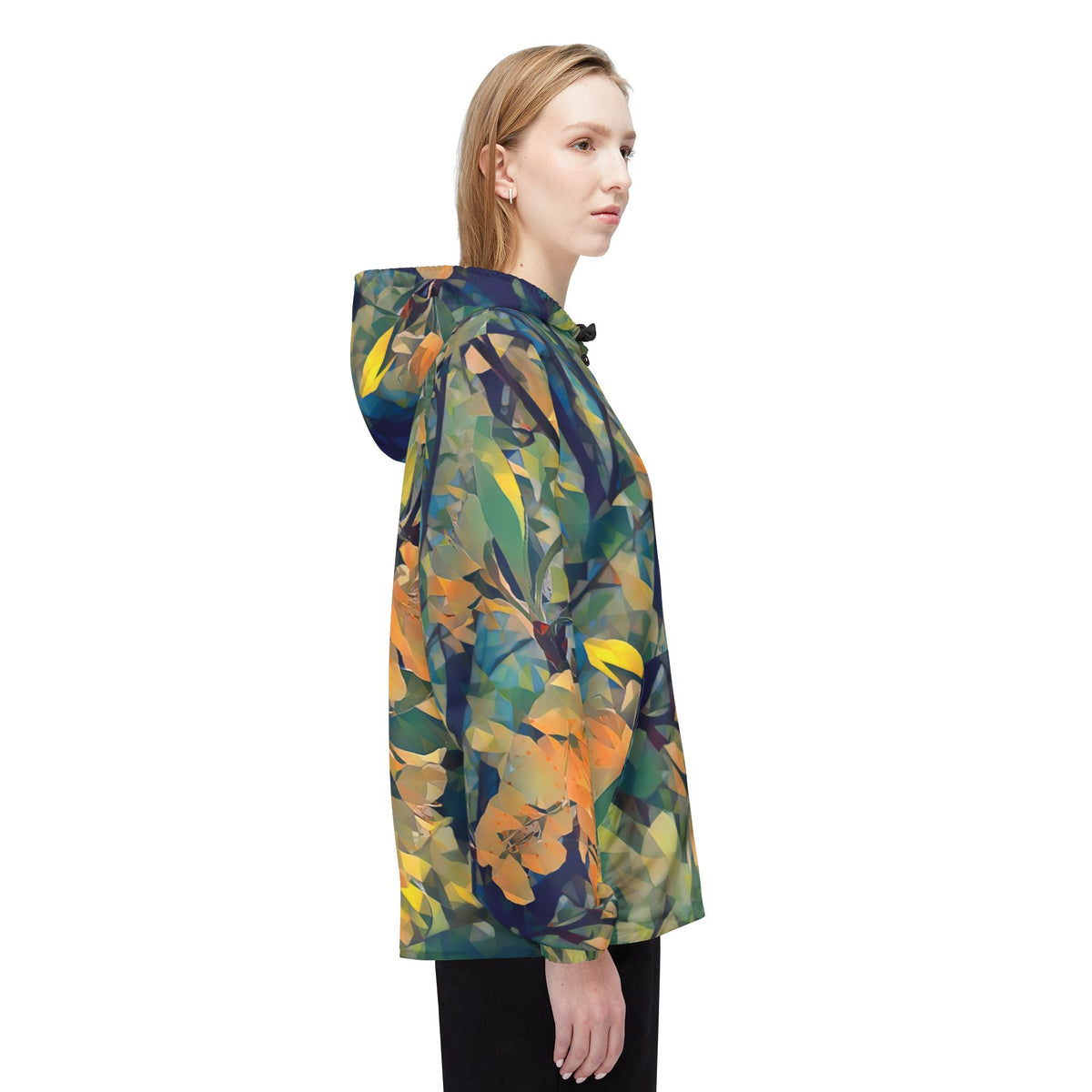 Windbreaker Jacket - Poly Art - Apple's Tree Flower (Variant 2)