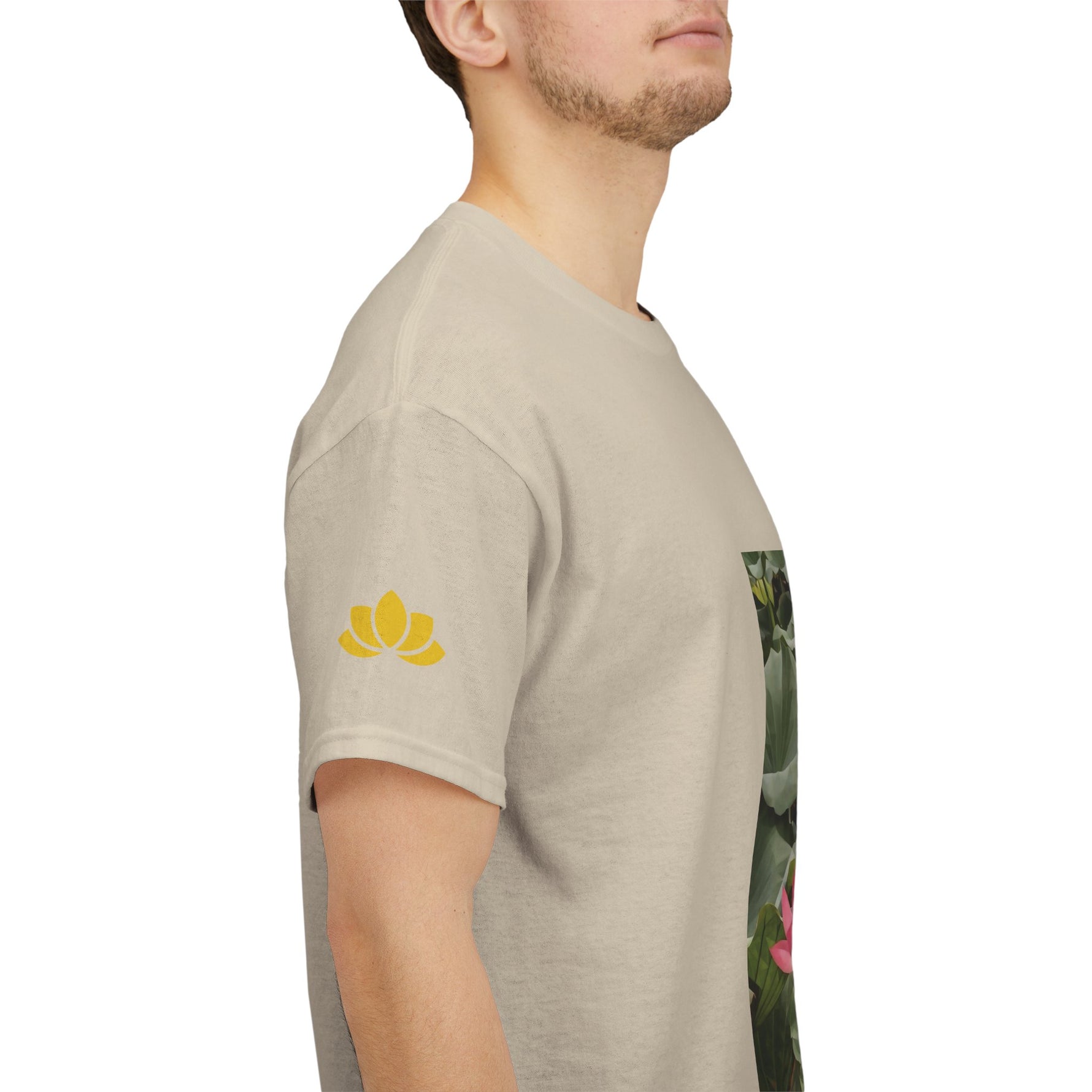 Unisex Heavy Cotton Tee - Poly Art - Flower of Lotus (Variant 1)