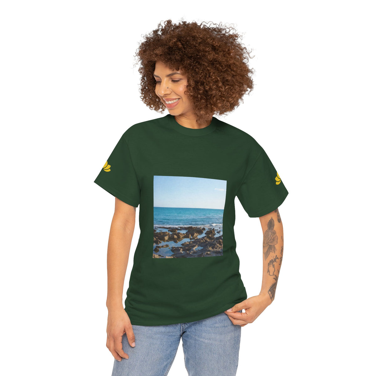 Unisex Heavy Cotton Tee - Sea (Variant 6)