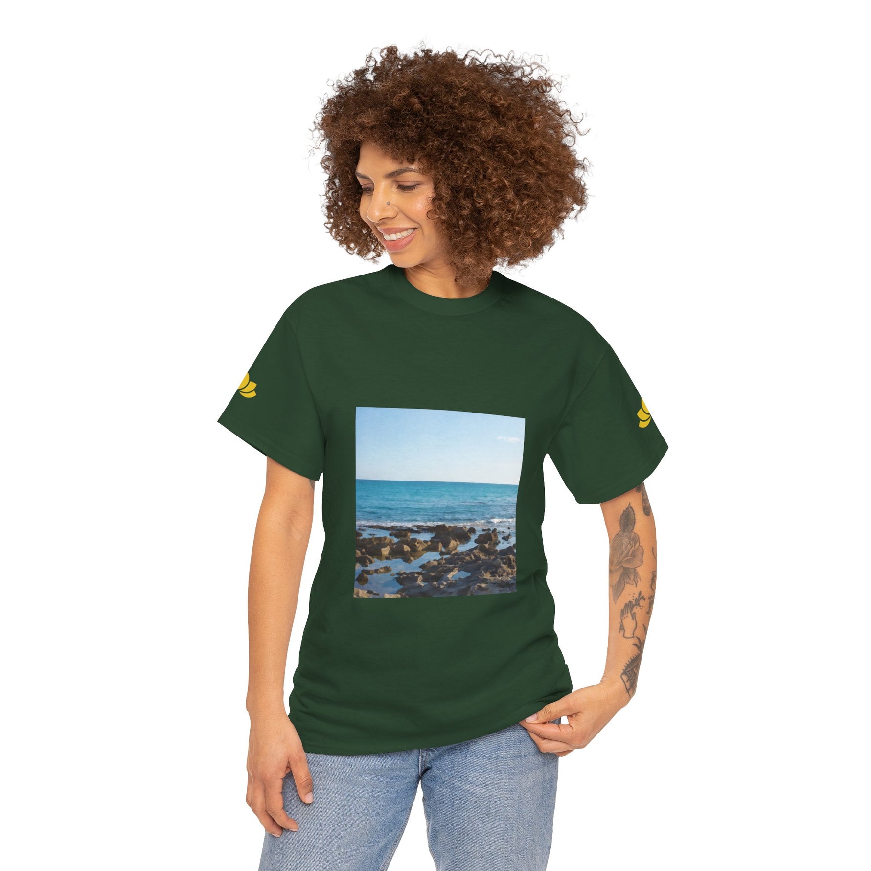 Unisex Heavy Cotton Tee - Sea (Variant 6)