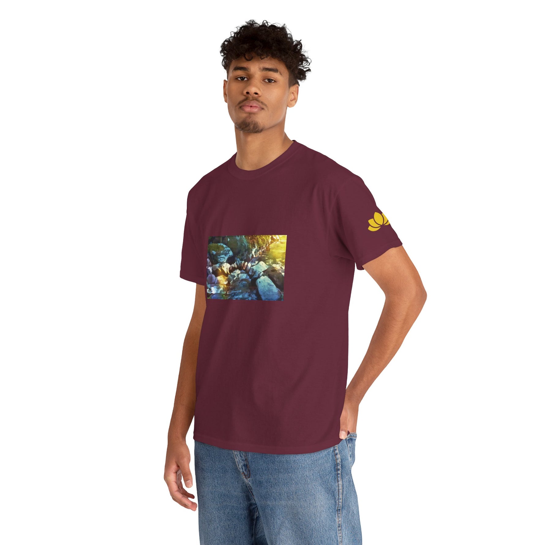 Unisex Heavy Cotton Tee - Stone Balance (Variant 3)