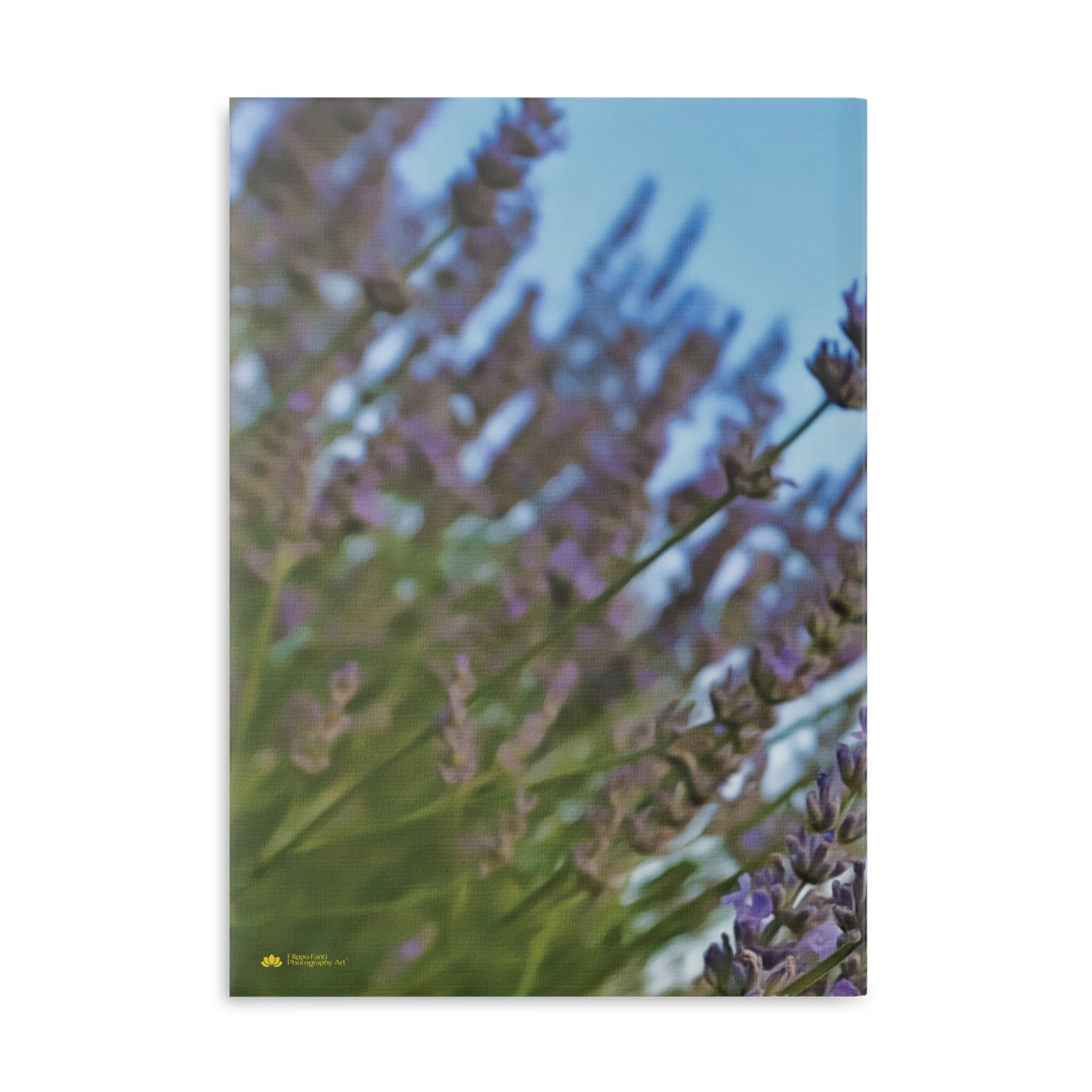 Hardcover Notebook with Puffy Covers - Flower of Lavender with Bombus Insect (Variant 1)