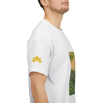 Unisex Heavy Cotton Tee - Poly Art - Rosehip Plant
