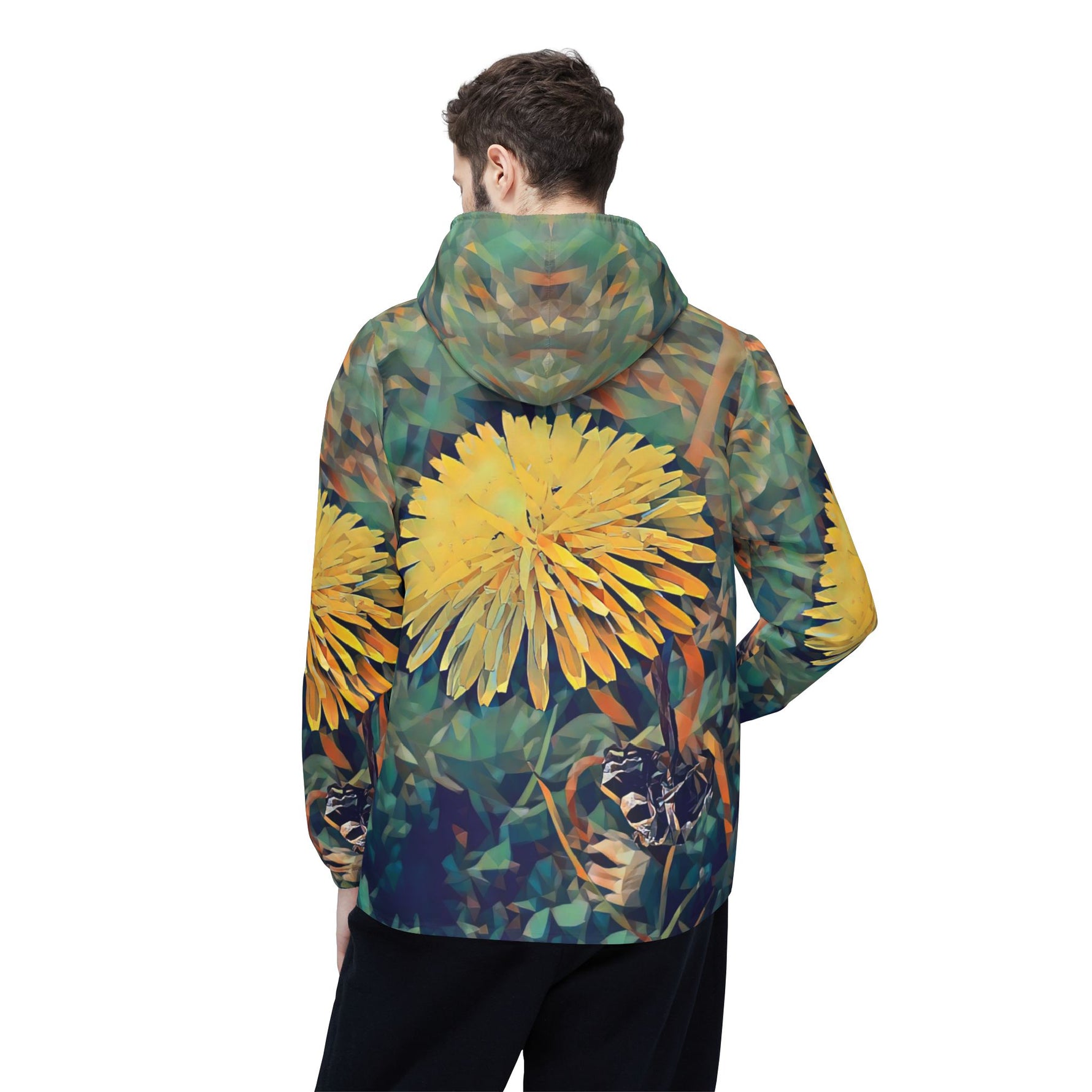 Windbreaker Jacket - Poly Art - Flower of Dandelion (Variant 1)