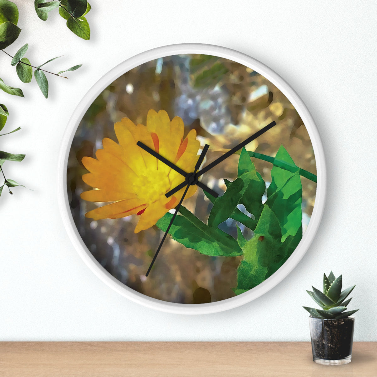 Wall Clock - Flower of Calendula