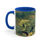 Mug 11oz - Poly Art - Flower, Yellow