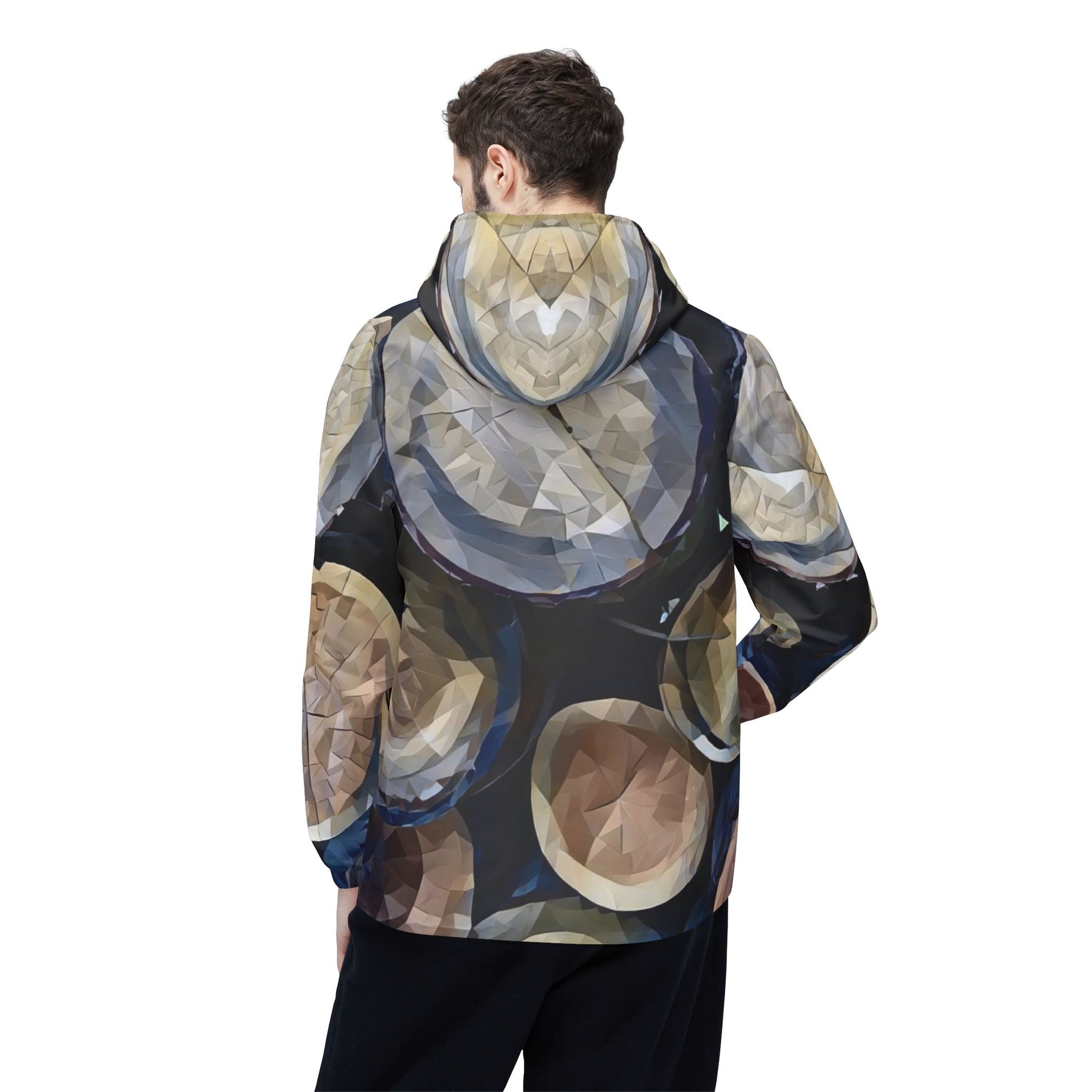 Windbreaker Jacket - Poly Art - Wooden Trunks (Variant 2)