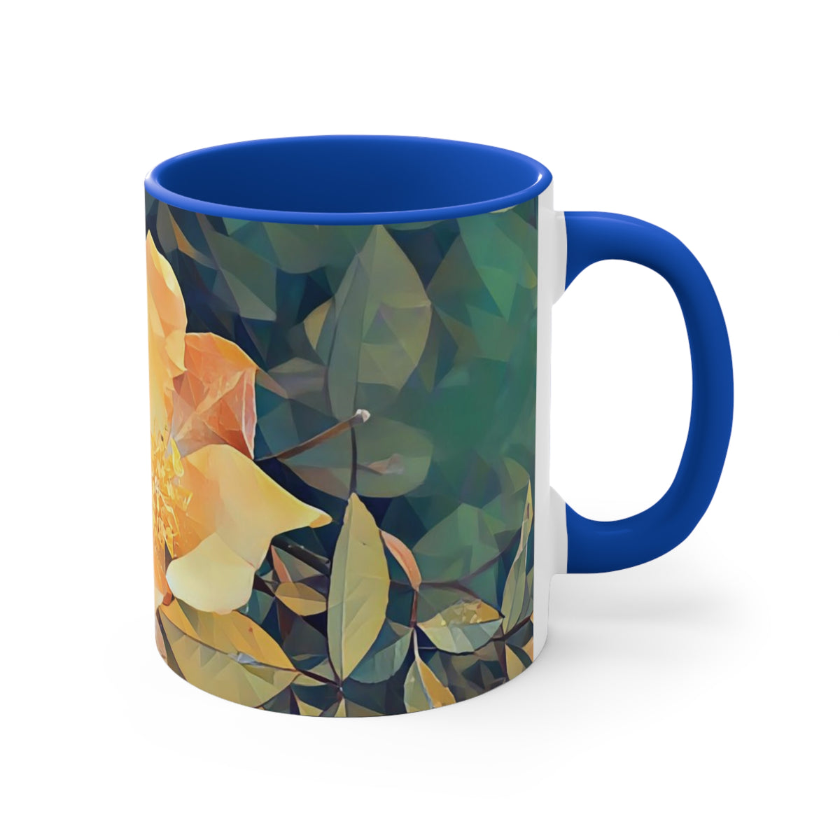 Mug 11oz - Poly Art - Flower of Rose (Variant 2)