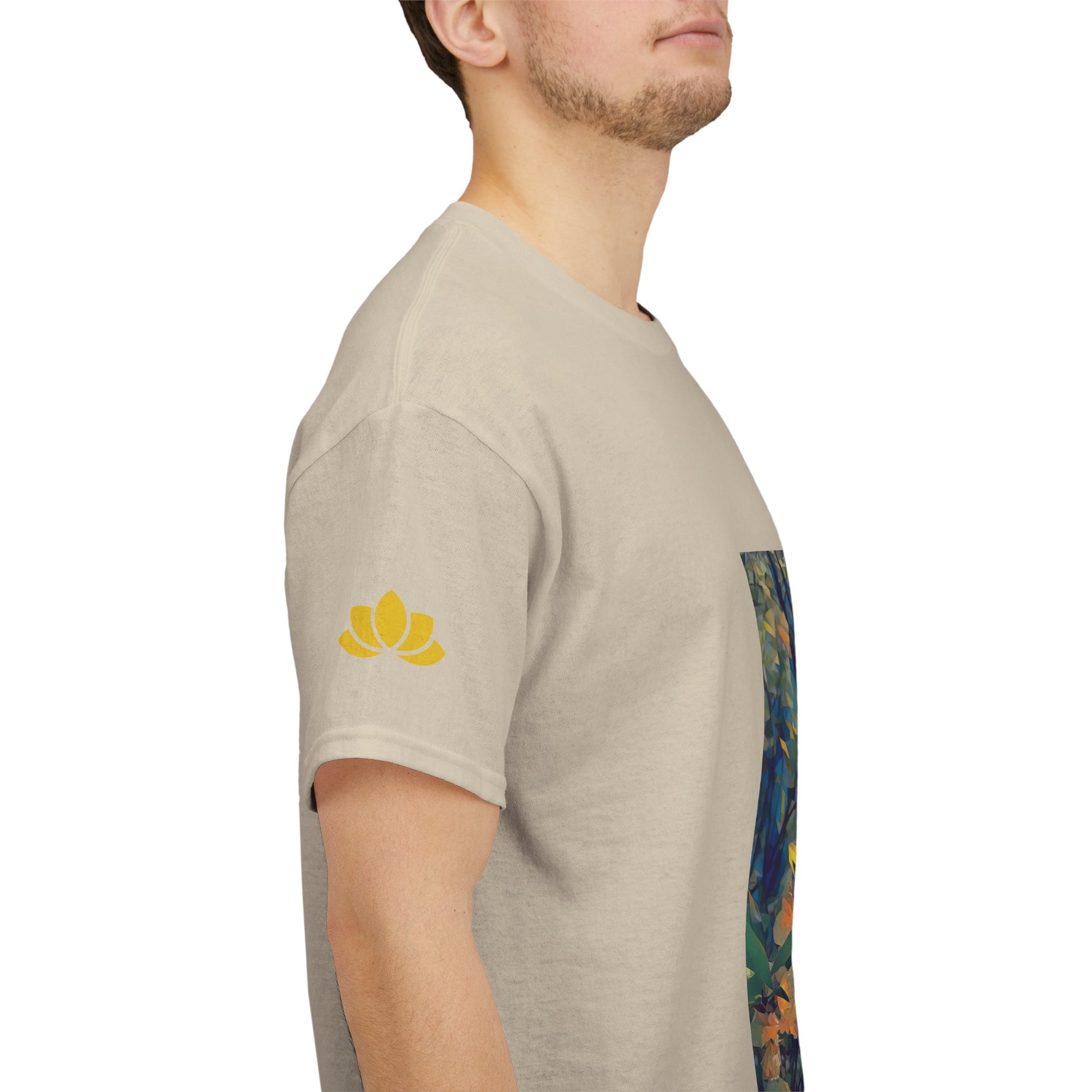 Unisex Heavy Cotton Tee - Poly Art - Apple's Tree Flower (Variant 2)