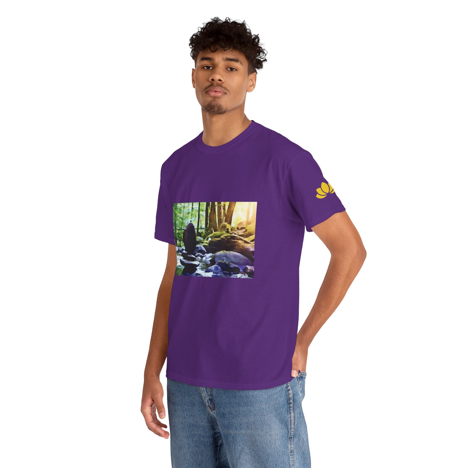 Unisex Heavy Cotton Tee - Stone Balance (Variant 2)