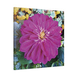 Stretched Matte Canvas - Flower of Dahlia