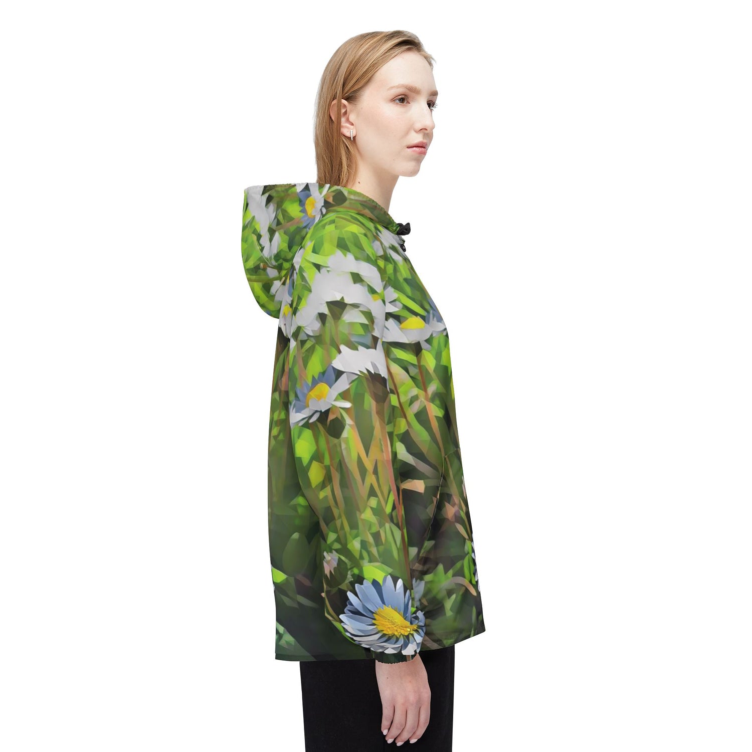 Windbreaker Jacket - Poly Art - Flower of Daisies (Variant 1)