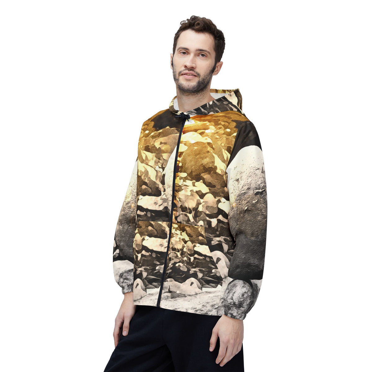 Windbreaker Jacket - Stone Balance (Variant 1)